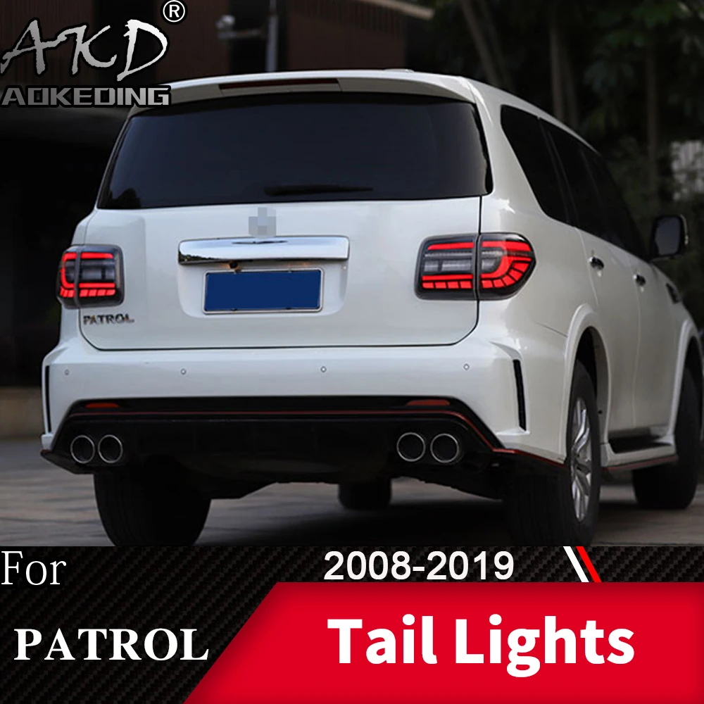Задний фонарь для автомобиля Nissan Patrol Y62 2008- светодиодный задний фонарь Противотуманные фары Дневные ходовые огни DRL тюнинг автомобильные аксессуары