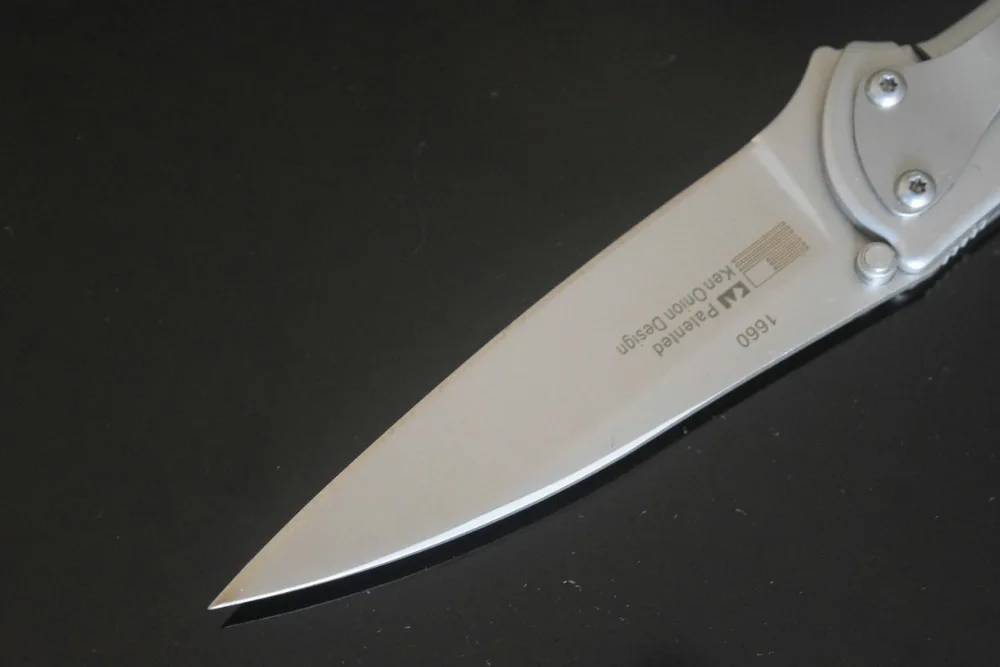 TRSKT Leek 1660 складной Флиппер нож для выживания походные ножи тактические 420HC стальное лезвие, 410 ручка из нержавеющей стали Прямая поставка
