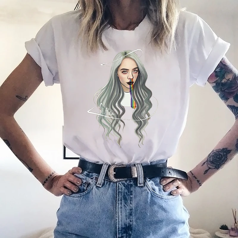4 Новинка Billie Eilish белая футболка Черная Мужская футболка Titanfall BE Logo Print Модальные Мягкие Летние топы с коротким рукавом Homme - Цвет: 4