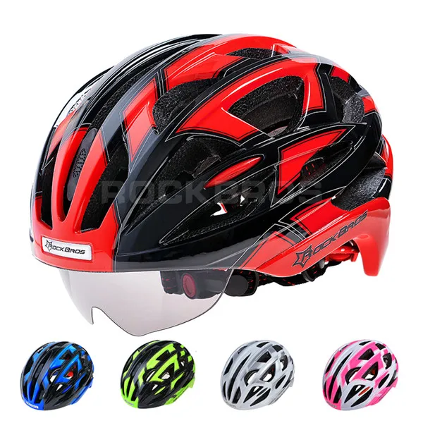 ROCKBROS велосипедный шлем с очками 32 вентиляционные отверстия сверхлегкий MTB Горный шоссейный велосипед велосипедные шлемы Велосипедное снаряжение