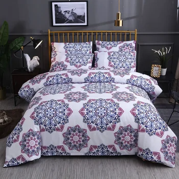 

Lychee Mandala Printed Bedding Sets Bohemian Duvet Cover Bed Sets Quilt Cover Pillowcase Bedclothes Twin Full Queen King Size