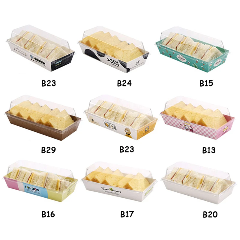 Gezichtsvermogen Netto vergiftigen 25 Stuks Bakkerij Verpakking Tool Voedsel Doos Transparant Deksel Verpakking  Gevallen Takeaway Doos Met Deksel Kartonnen Brood Doos Wegwerp  Rookwolken|Servies sets| - AliExpress