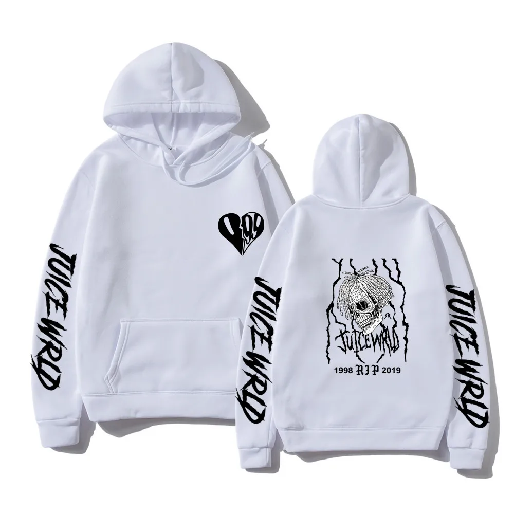 

Juice WRLD Hoodies Men Women Sweatshirts Hooded Hip Hop Fashion Casual Hoodie Juice WRLD New print boys girls white pullovers