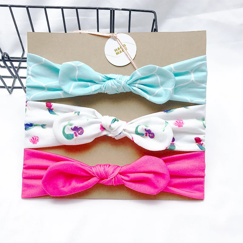 Children's Finger Toothbrush 3pcs/Lot New Desgin Headband For Girls Cute Rabbit Ears Headbands Soft Stretch Knit Hair Bands Baby Hair Accessories Baby Accessories discount
