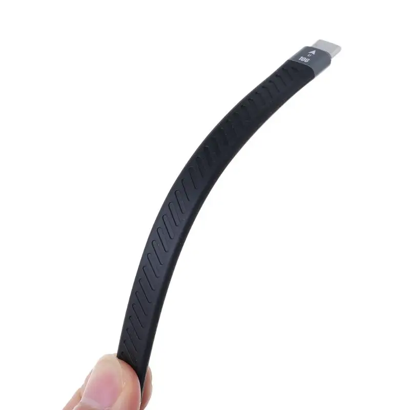 Для Thunderbolt 3 кабель передачи данных 10/40 Гбит/с мягкой USB-C зарядный шнур линия Emark чип