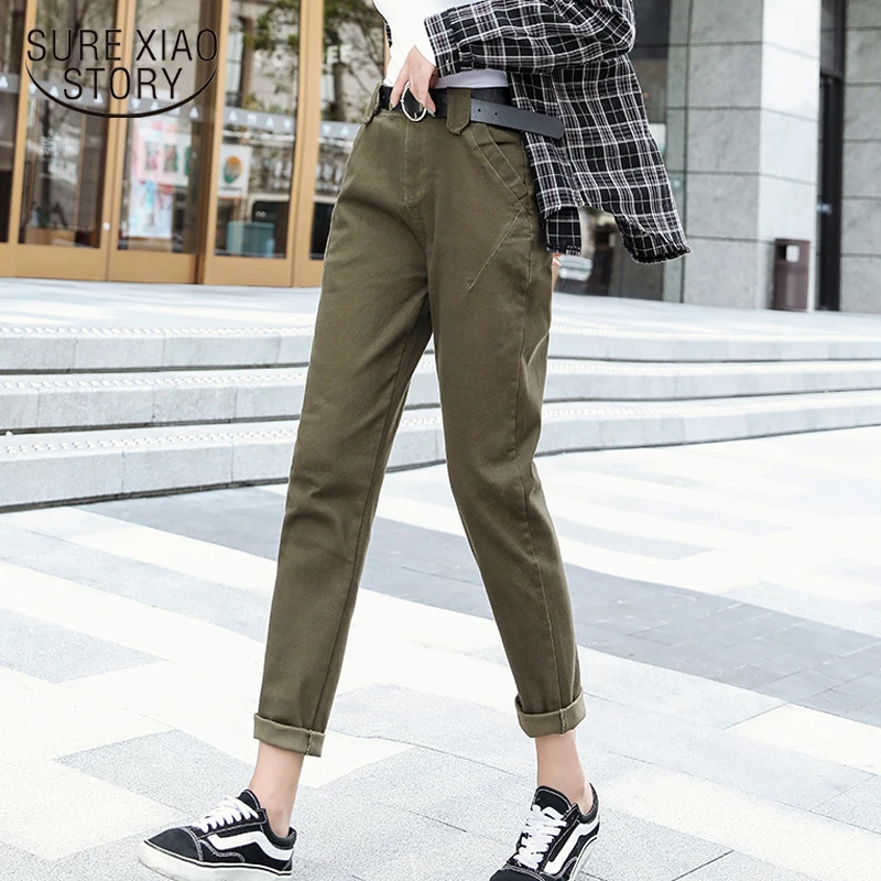 Women Pants Autumn High Waist Loose 