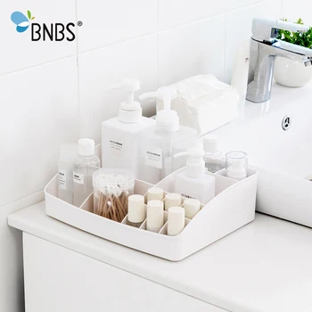 

Bathroom Desktop Makeup Organizer Cosmetics Multi Grid Storage Box Container For Stationery Plastic Sundries Finishing Boxes