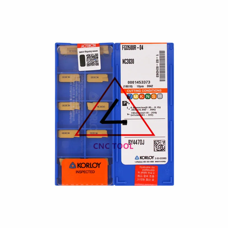 

FGD500R-04 NC3030 10pcs Original Korea KORLOY Cutting Tool