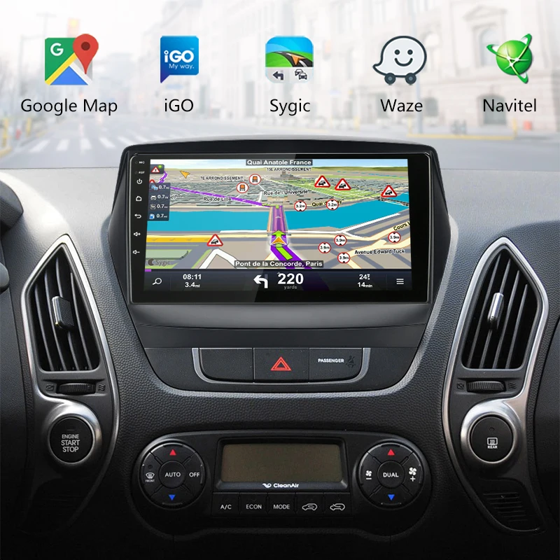 " Android 8,1 2 Din 4G чистая wifi Автомагнитола для hyundai Tucson 2 LM IX35 2011- RDS DSP мультимедийный плеер gps навигация HiFi