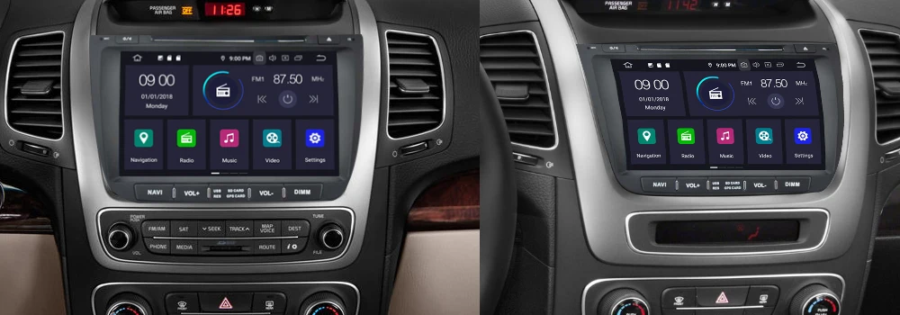 Discount For KIA Sorento 2015~2019 2 DIN Car Android 9 GPS Navgiation Multimedia system Bluetooth Radio Amplifier 2