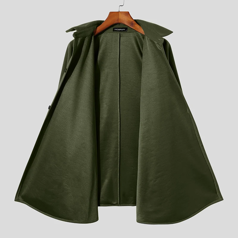 INCERUN Fashionable Ponchos New Men's Autumn Winter Casual Sleeveless Cloak Male Loose Comfortable Buttons Cape Coat S-5XL 2021