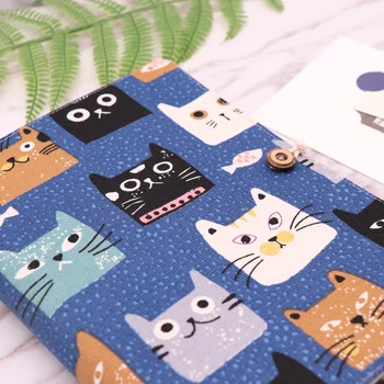 

Fabric Hand Book Cat Cloth Hand Book Creative Notepad A5 Hand Account Notebook