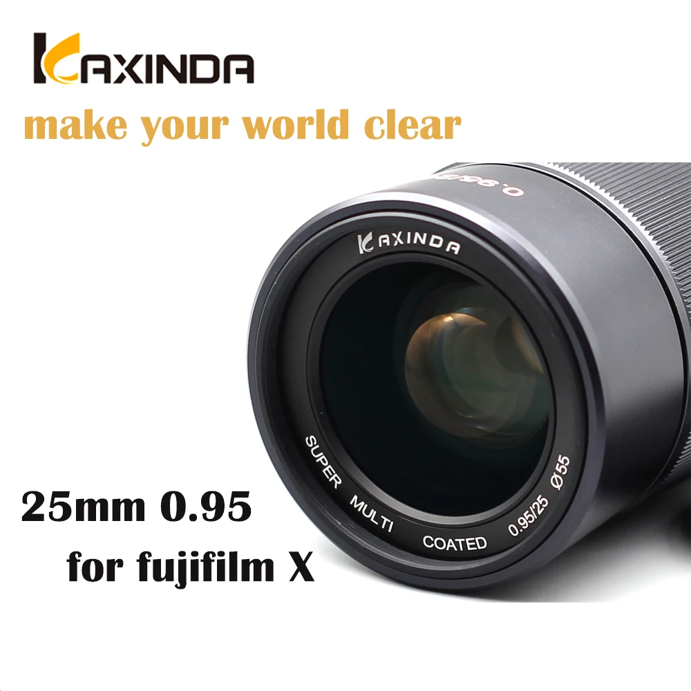 

Kaxinda 25mm f/0.95 High Definition Wide Angle Lens with Large Aperture for Fujifilm X Mount Mirrorless Camera