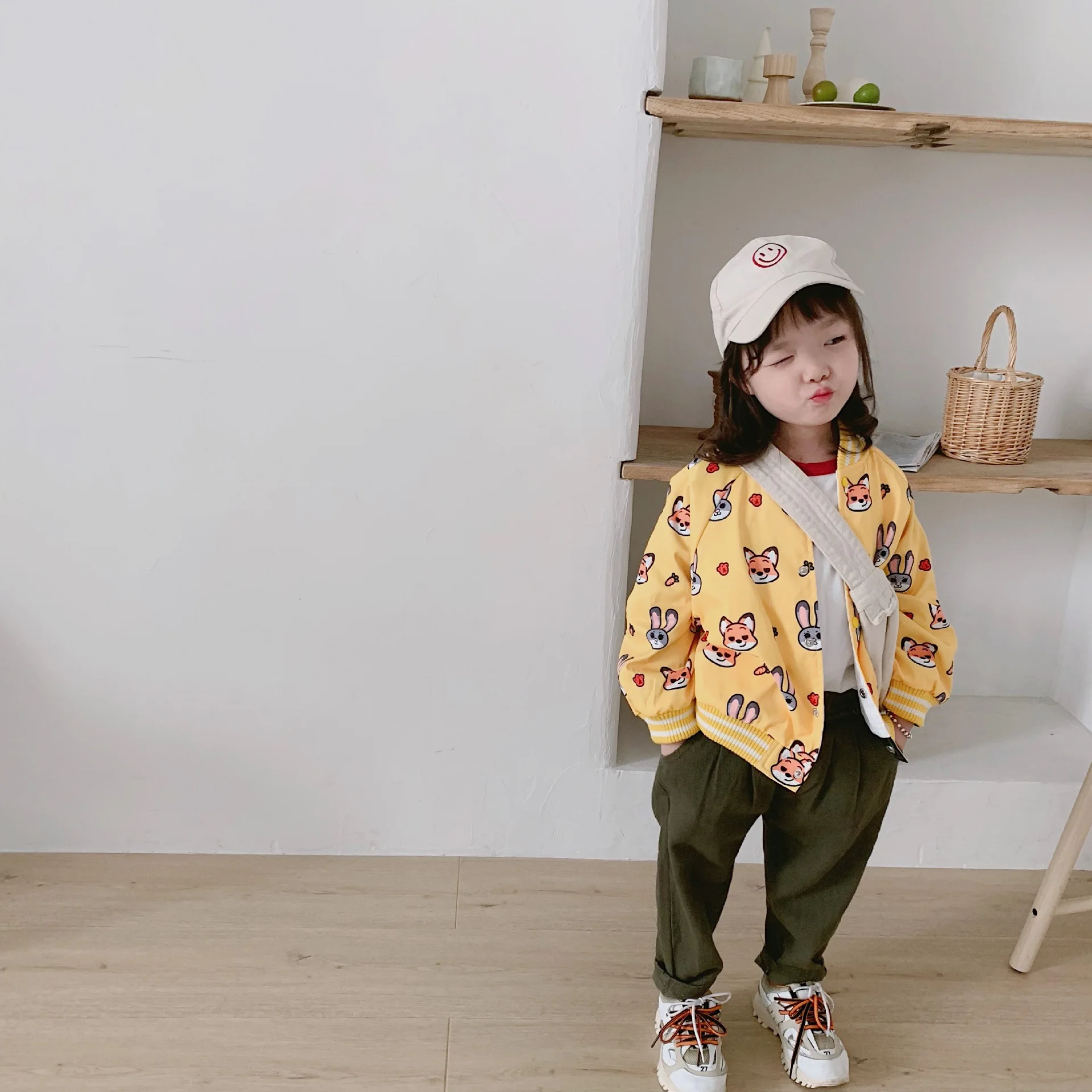 Tonytaobaby/осенне-зимняя одежда новое милое двустороннее Детское пальто с изображением животных для мальчиков и девочек, куртка