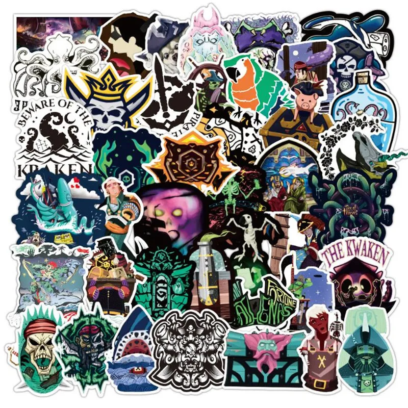 

10/30/50PCS Sea of Thieves Game Laptop Skateboard Guitar Waterproof Suitcase Graffiti Stickers Wholesale