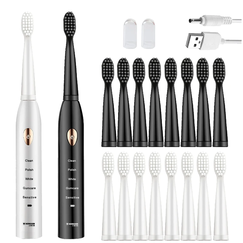 Sonic Toothbrush Adults Electric Toothbrush Rechargeable 4 8 Tooth Brush Heads Oral Nozzle For Toothbrush Dental Sound Sonic Toothbrush Adults Electric Toothbrush Rechargeable 4 8 Tooth Brush Heads Oral Nozzle For Toothbrush Dental Sound