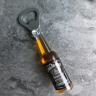 Creative Simulation Beer Bottle Opener Multifunctional Magnetic Refrigerator Magnet Bottle Bar Decoration Kitchen Gadgets C