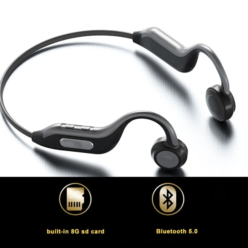 GGMM гарнитура с костной проводимостью 8 Гб памяти встроенный Bluetooth 5 0 Титан