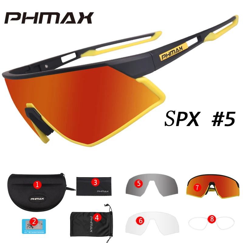 Colors 5 PHMAX женские ультралегкие поляризованные велосипедные солнцезащитные очки 11 цветов спортивные солнцезащитные очки для спорта на открытом воздухе велосипедные очки - Цвет: Colors 5