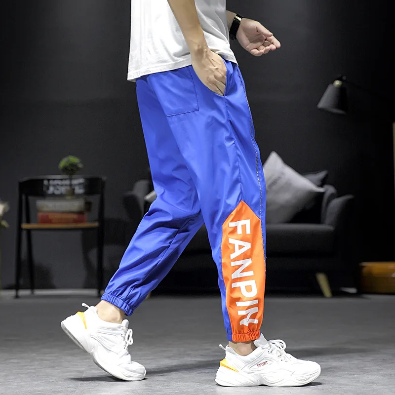 

2020 Spring Main Push Japanese-style Interior Thin Printed Contrast Color Capri Pants M-5x Hk123-p