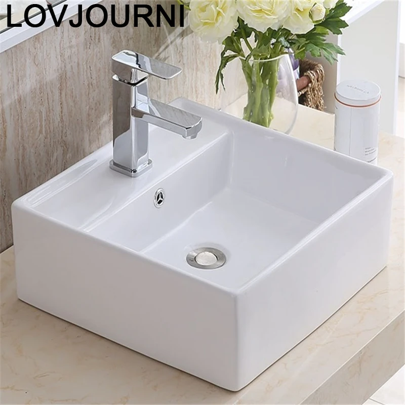 

Umywalka Sobre Encimera Lavandino Vanity Cuba Wastafel De Black Lavabo Bagno Para Pia Banheiro Bathroom Sink Basin Washbasin