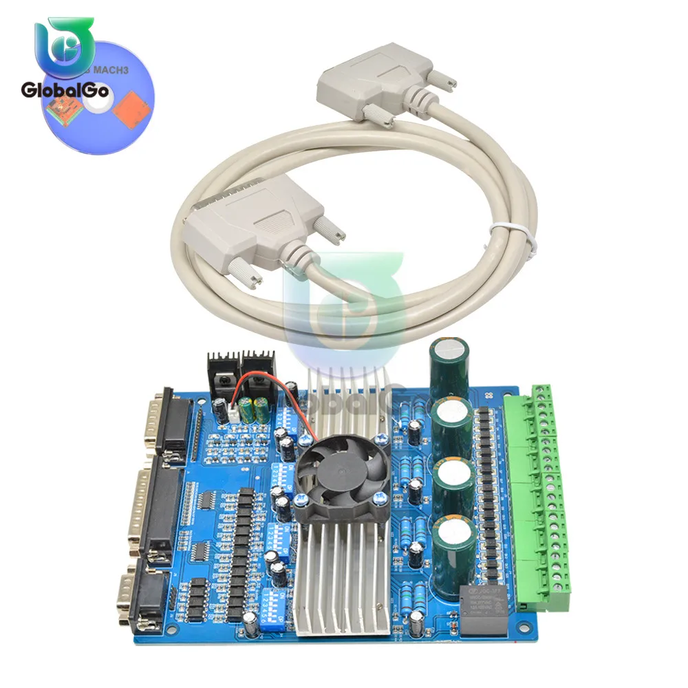 TB6560 3A шаговый двигатель драйверы постоянного тока CNC шаговый двигатель плата 4 оси контроллер с вентилятором DC 12-36 в