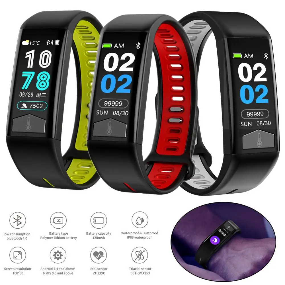 

Waterproof Sports Fitness Tracker Bracelet Bluetooth Smart Watch Heart Rate Monitor Remote Camera for iPhone Samsung LG ASUS