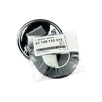 

82mm 74mm Emblem Black White Logo E30 E34 E36 E39 E46 E53 E60 E53 E87 E90 E91 E92 X1 X3 X5 318i 320i Front Hood Rear Trunk Badge