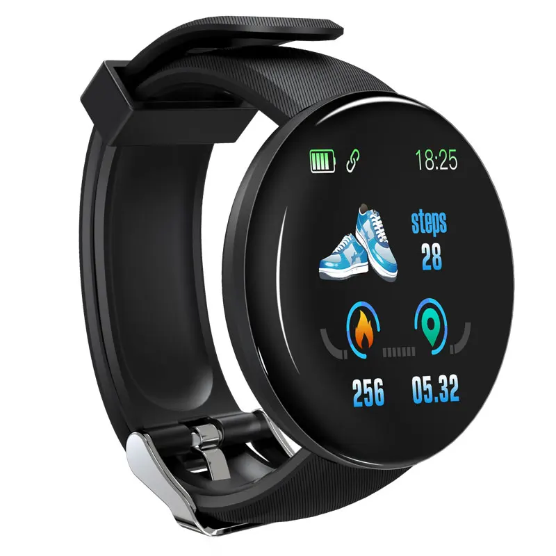 Умные часы для мужчин монитор сердечного ритма кровяное давление Smartwatch для женщин водонепроницаемый смарт-Браслет фитнес-трекер для Xiaomi Android Ios - Цвет: Black