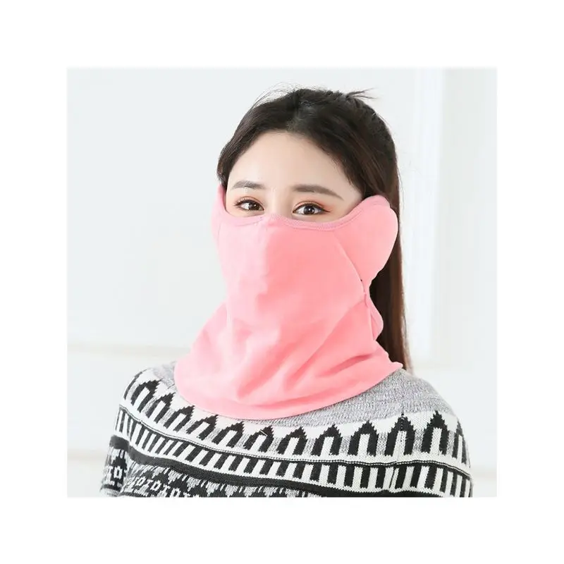 Унисекс зимний теплый шарф с защитой от холода, маска для защиты ушей, шарф для шеи
