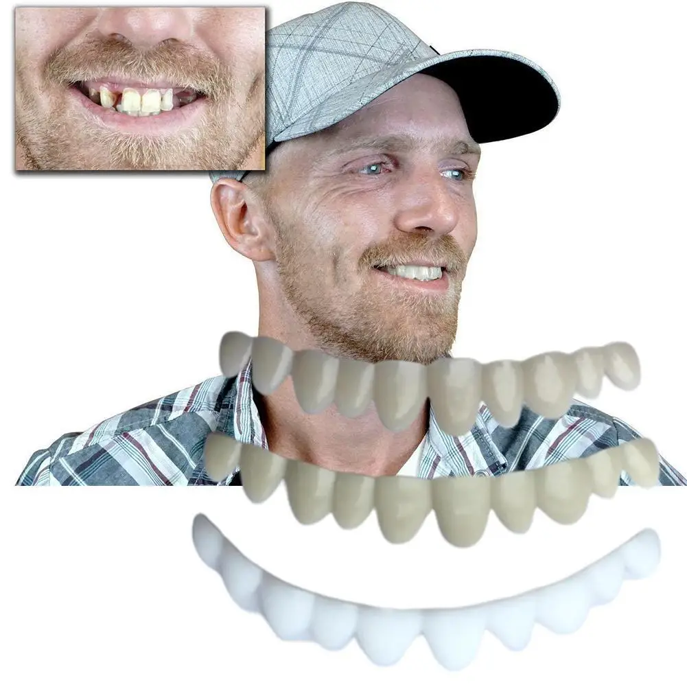Новая удобная защелкивающаяся для мужчин и женщин зубная идеальная улыбка комфортная Временная подходит для отбеливания зубов ложная Крышка для зубов