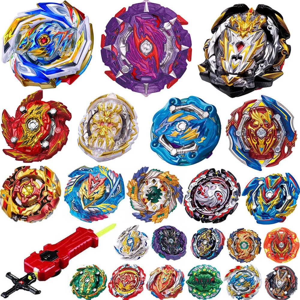 

Tops Burst Launchers Beyblades Toys sale bables Toupie Bayblade metal fusion God Spinning bey Blade hand finger top spinner toy