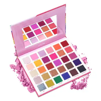 

30 Colors Fruit Pie Filling Eye Shadow Palette Makeup Kit Vibrant Bright Glitter Shimmer Matte Shades Pigment Eyeshadow