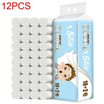 

High Quality Toilet Paper Bulk Bath Tissue Bathroom Skin 3 Ply White Soft Household Hotel