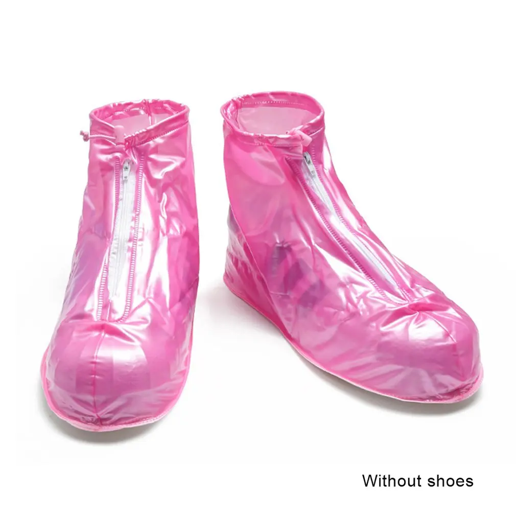 

Rain Cover Student Outdoor Shoe Cover Double Zipper Waterproof Rain Cover Non-Slip Wear-Resistant Thick Rain Boots Cover