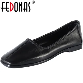 

FEDONAS Classic Design Spring Summer Women Basic Working Pumps Office Lady Shoes Sheepskin Square Toe Concise Shoes Woman