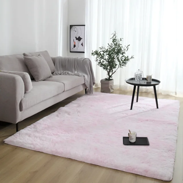 Grey Carpet Tie Dyeing Plush Soft Carpets For Living Room washable personality Dyeing Plush Carpet Rug Anti-slip Floor Mats Rugs L