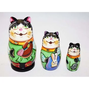 

Matryoshka fairy tale cat in Boots (Pereslavl)
