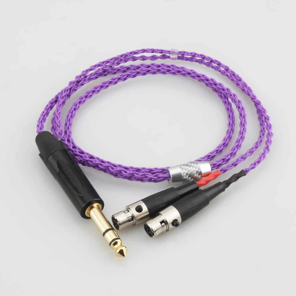 Audiocrast HIFI 6 35MM PLUG Earphone Headphone Upgrade Cable Silver Plated for Audeze LCD 3 LCD3 LCD 2 LCD2 LCD 4