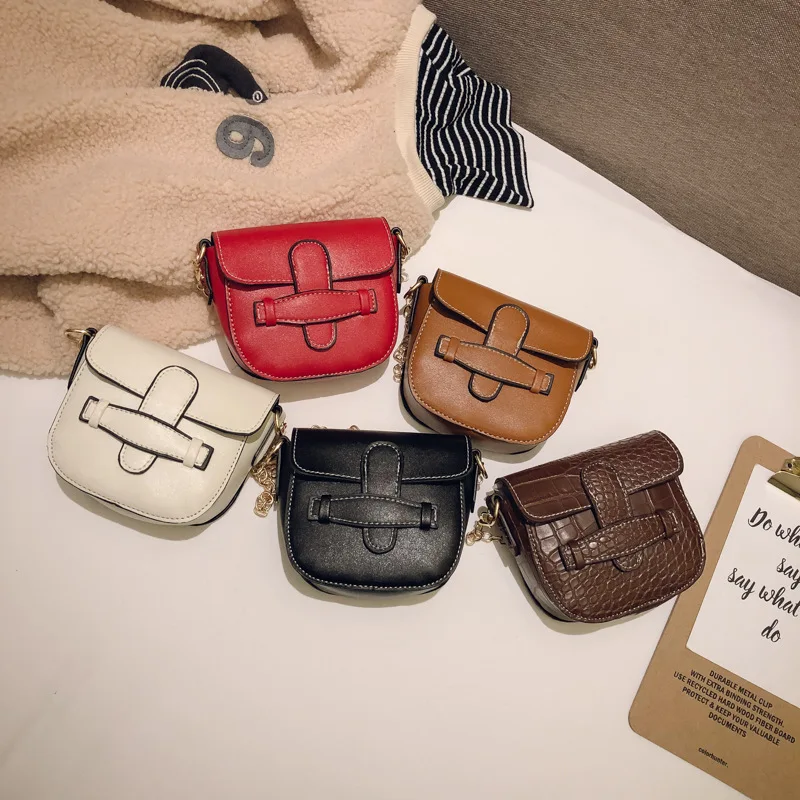 

Korean-style Children Small Bag 2019 New Style Fashion Simple Baby Chain Shoulder Bag Versatile Mini Girls Bag Fashion