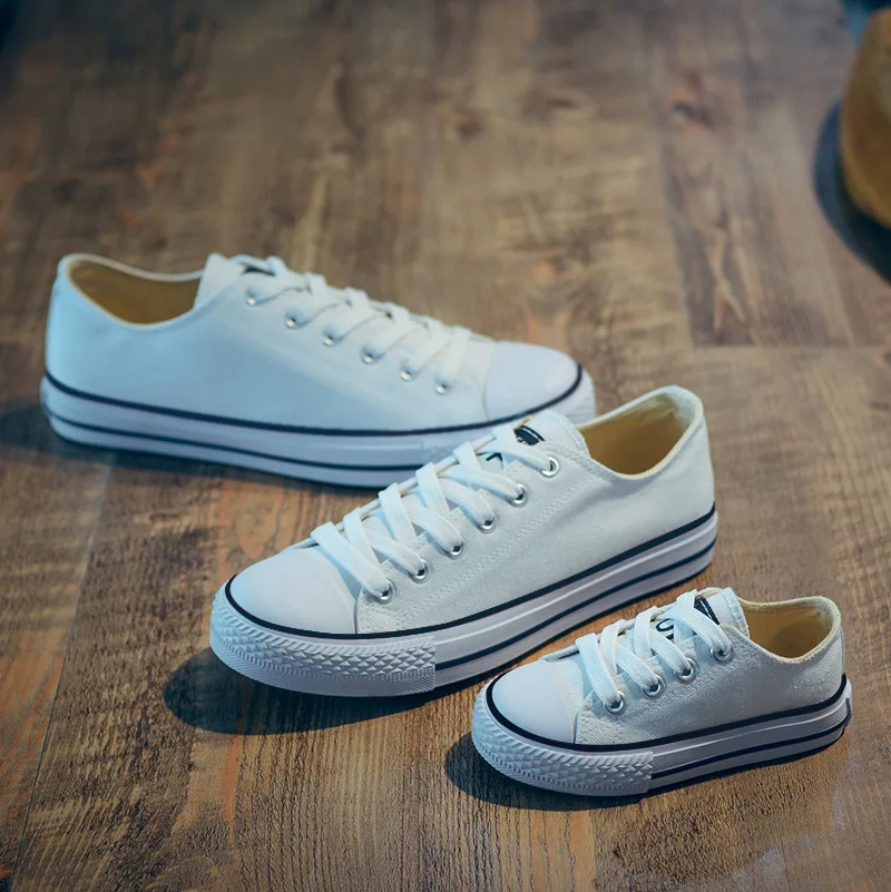 Классическая Студенческая обувь; нескользящая обувь на плоской подошве; детская обувь; Детские Сникеры для мальчиков; парусиновые туфли для мальчиков и девочек; A02121 - Цвет: White