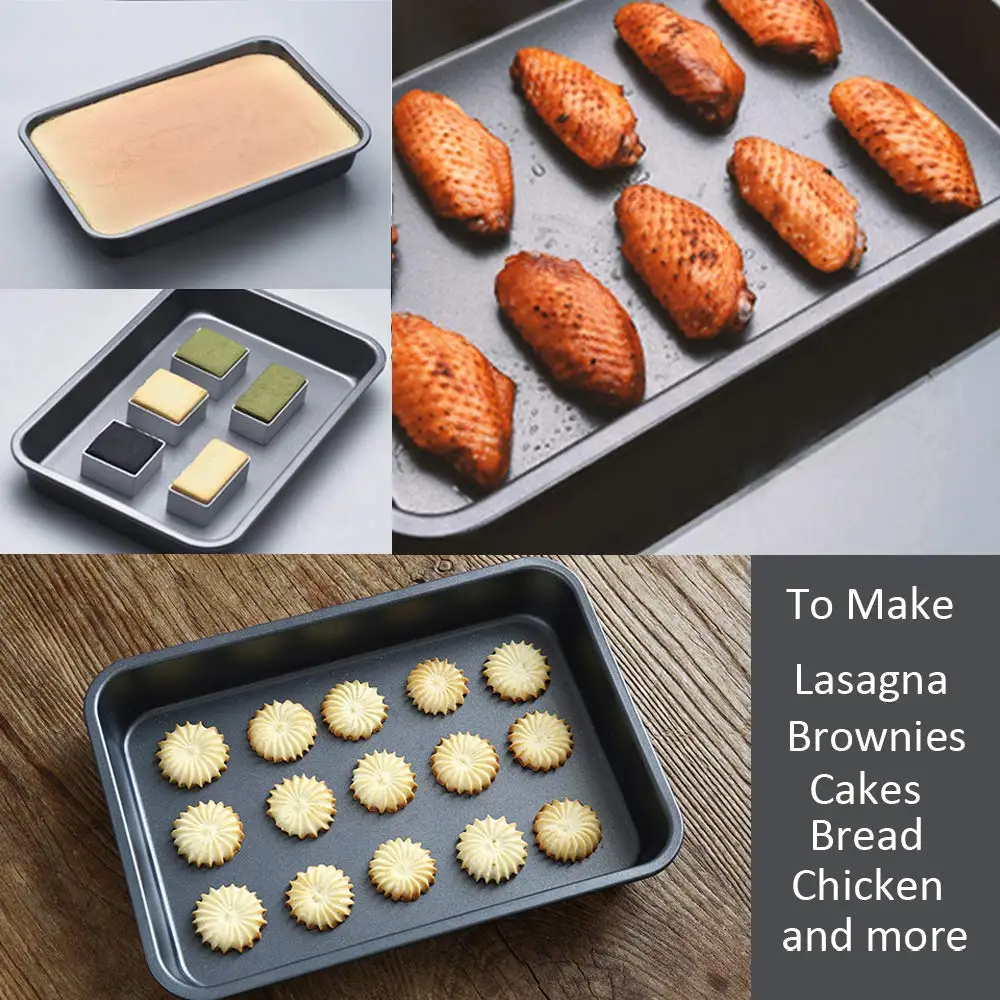 Stainless Steel Baking Pan with Lid 12? X 9� X 2 Inch Rectangle