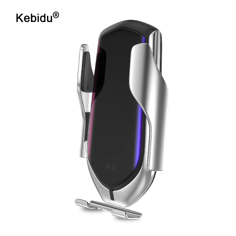 Kebidu R1 автоматическое зажимное 10 Вт автомобильное беспроводное зарядное устройство инфракрасная индукция Qi Беспроводное зарядное устройство Автомобильный держатель для телефона для iPhone samsung