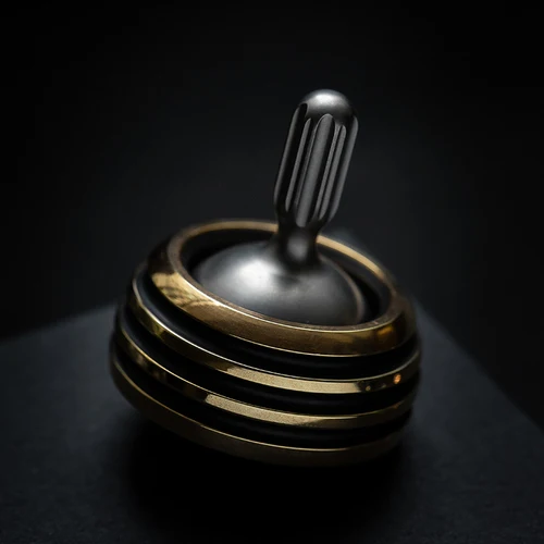 Brass gyroscope Ручной Твист гироскоп LAUTIE Dream Space Fingertip ручной поворот декомпрессия артефакт декомпрессия игрушка Дрон пчелы дроны - Цвет: Brass gyroscope