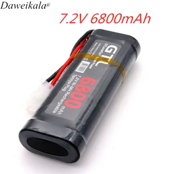 

6800mAh 7.2V Ni-Mh RC Toy Battery Rechargeable Flat Racing Car Replacement Battery for RC Airplane Helicopter Boat