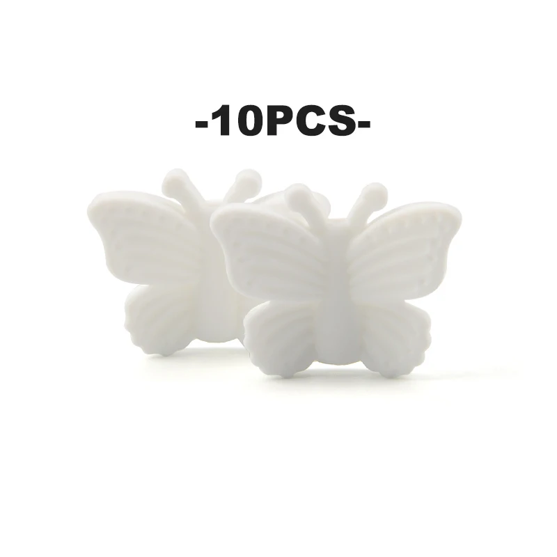 Lofca-シリコン歯が生えるリング,10個,bpaフリー,ルーズビーズ,歯が生えるネックレス,動物の形,かわいいおもちゃ