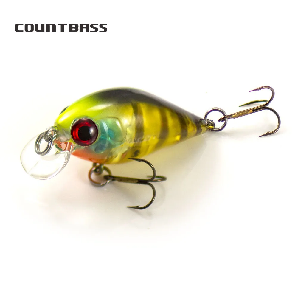 

COUNTBASS Crank Hard Body Diver Fishing Lure 36mm 4g Diving Depth 0.4-1.2m Crankbait Wobblers Freshwater Hardbait Angler's Lure