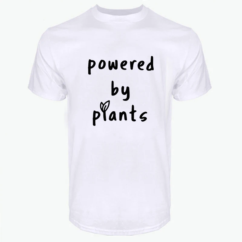 Vegean Vegan Powered By Plants Новое поступление забавная Мужская крутая Футболка Camisa Tumblr