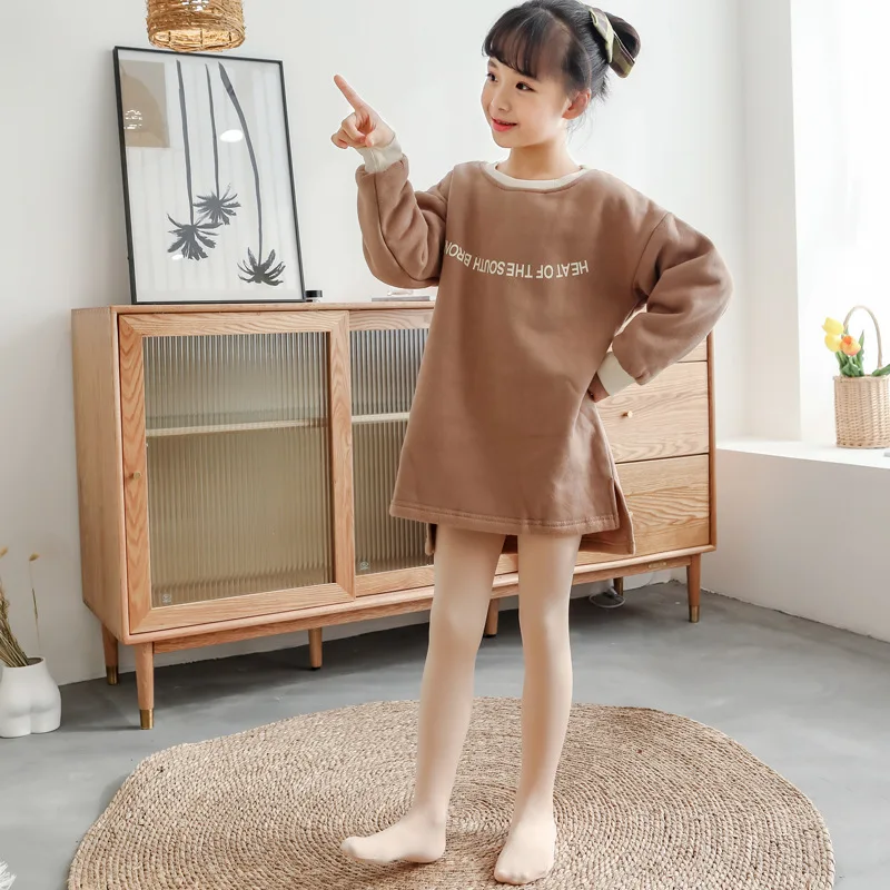 Winter Warm Baby Girl Stockings Kids Thicker Pantyhose Baby Girl Leggings Ballet Dance Children Velvet Solid Color Pantyhose kids pantyhose ballet tights solid color pantyhose toddler tights kids leggings