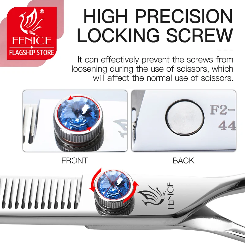 Dog Grooming Scissors Fenice Pet hair thinning Scissors 7.0 7.5 inch Professional Japan 440c shears for dog grooming cutting
